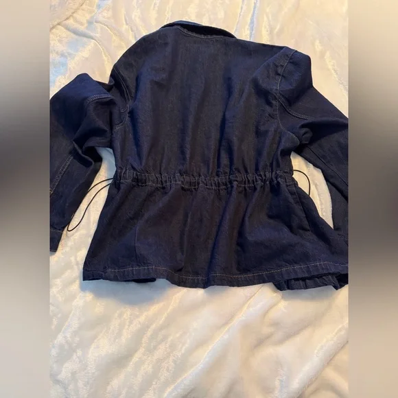 Zara Dark Blue Jean Jacket - Picture 11 of 11
